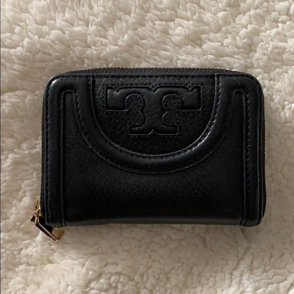 Tory Burch ‘Serif T’ Leather Coin Case